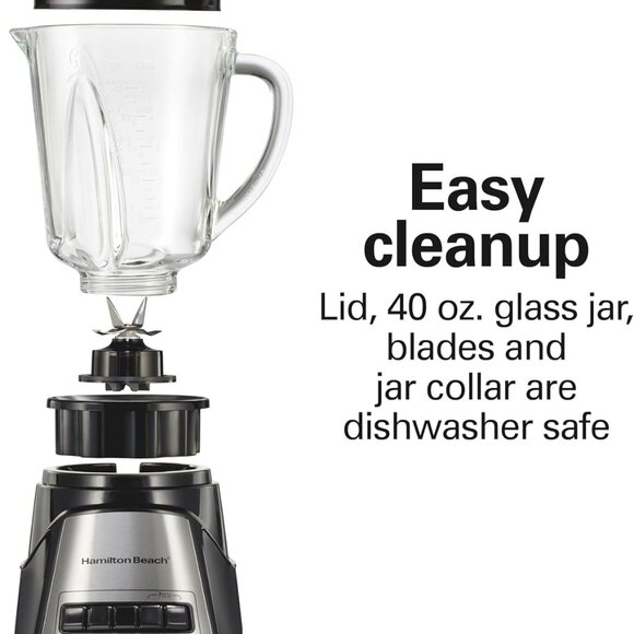 EUC Hamilton Beach Power Elite Wave Action Blender - Black (58148A) - Picture 2 of 2